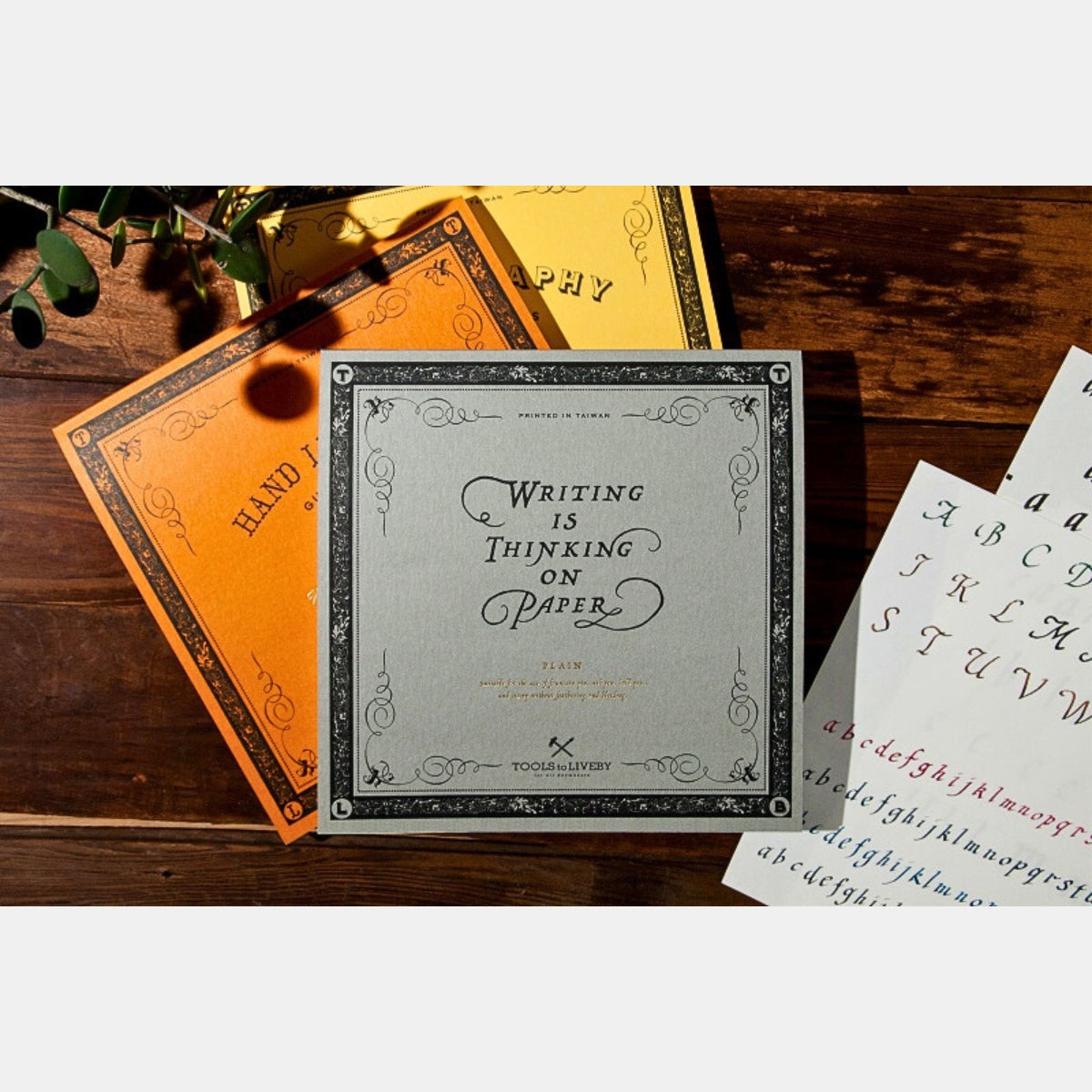 Tools To Live By Calligraphy Practice Notebook Plain