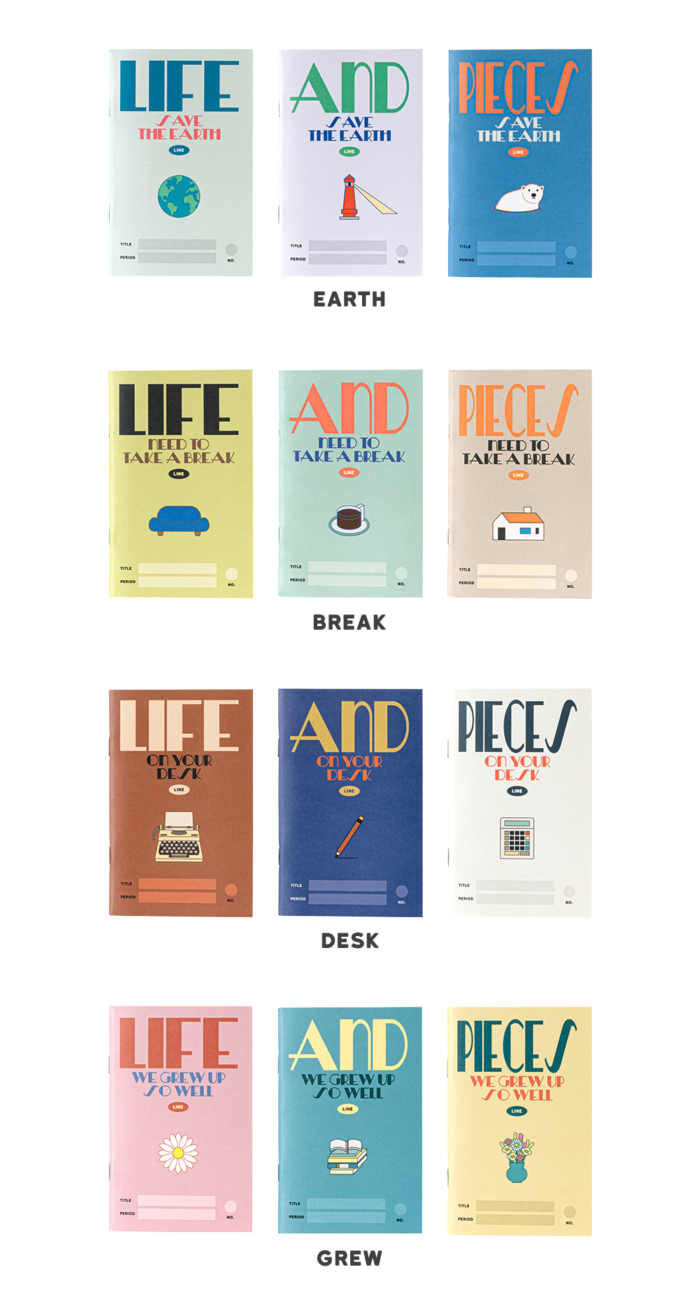 Livework LIFE & PIECES Mini Note Set