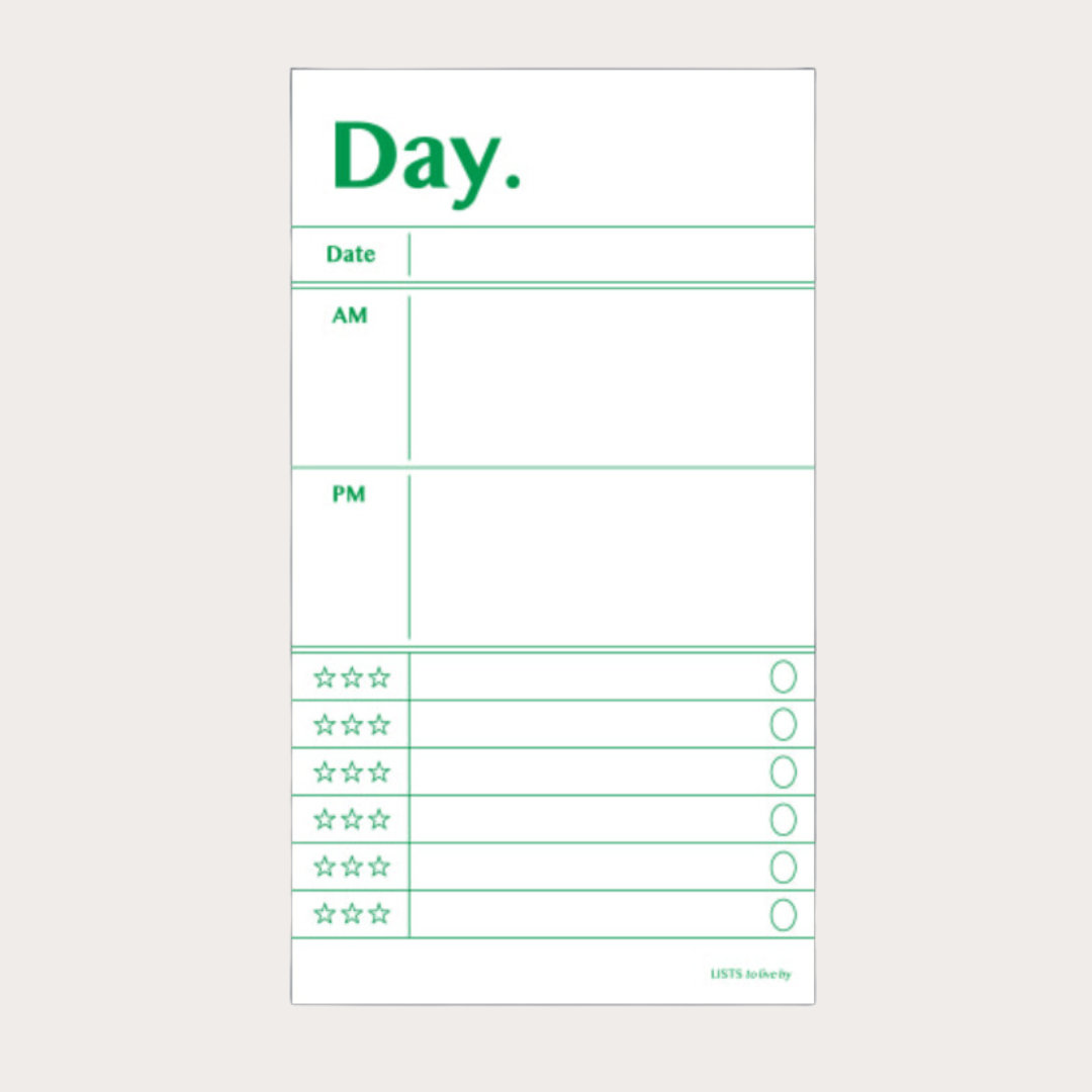 Paperian Lists To Live by Memo Pad [8 Styles]