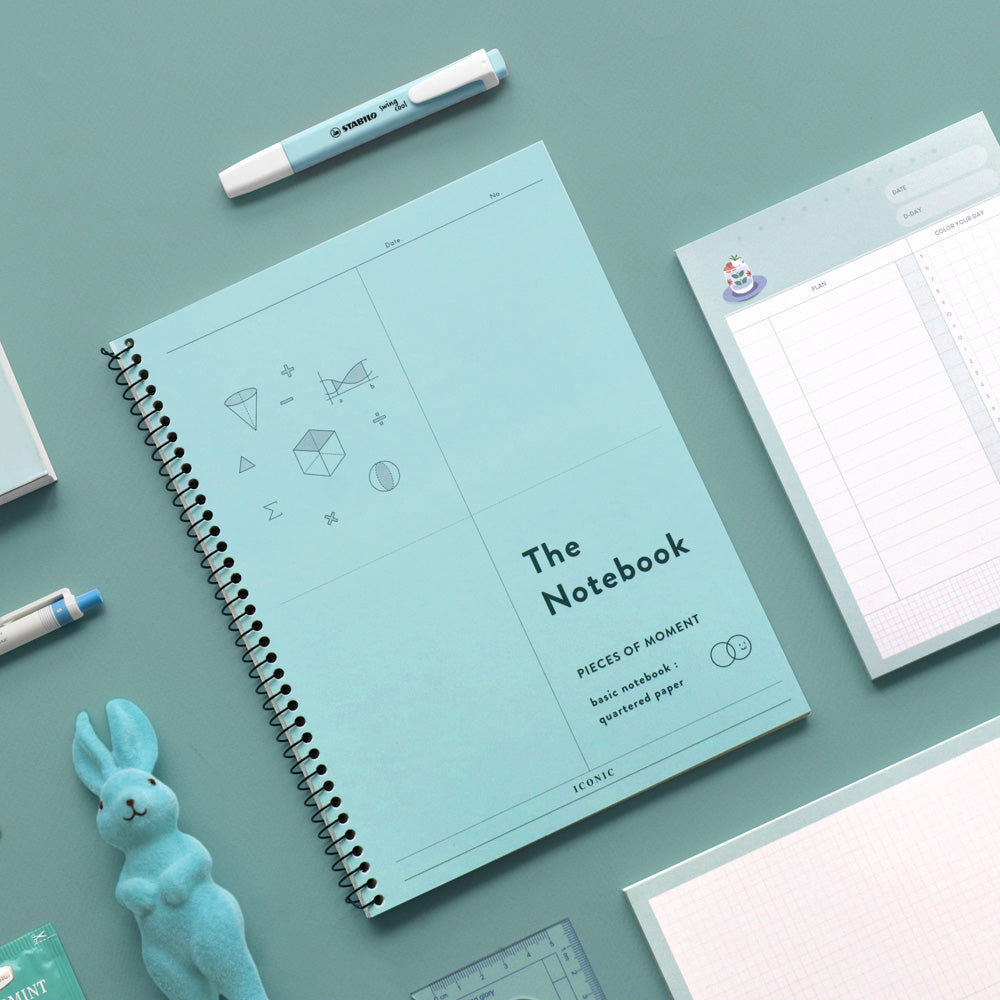Iconic Basic Notebook [Quartered Paper]
