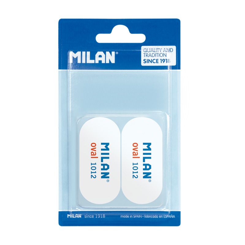 MILAN Oval 1012 Erasers [Pack of 2]
