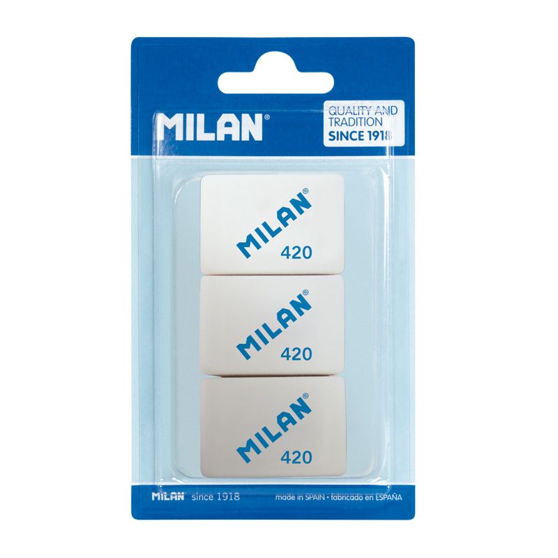 MILAN 3 x Synthetic Eraser 420