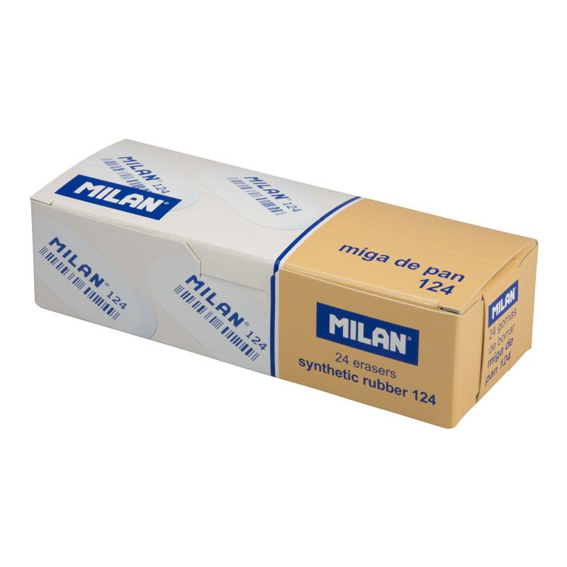 Milan Oval 124 synthetic erasers [Box of 24]