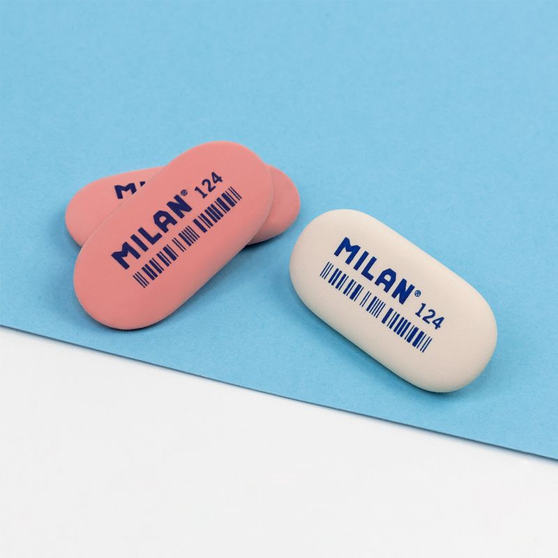 Milan Oval 124 synthetic erasers [Box of 24]