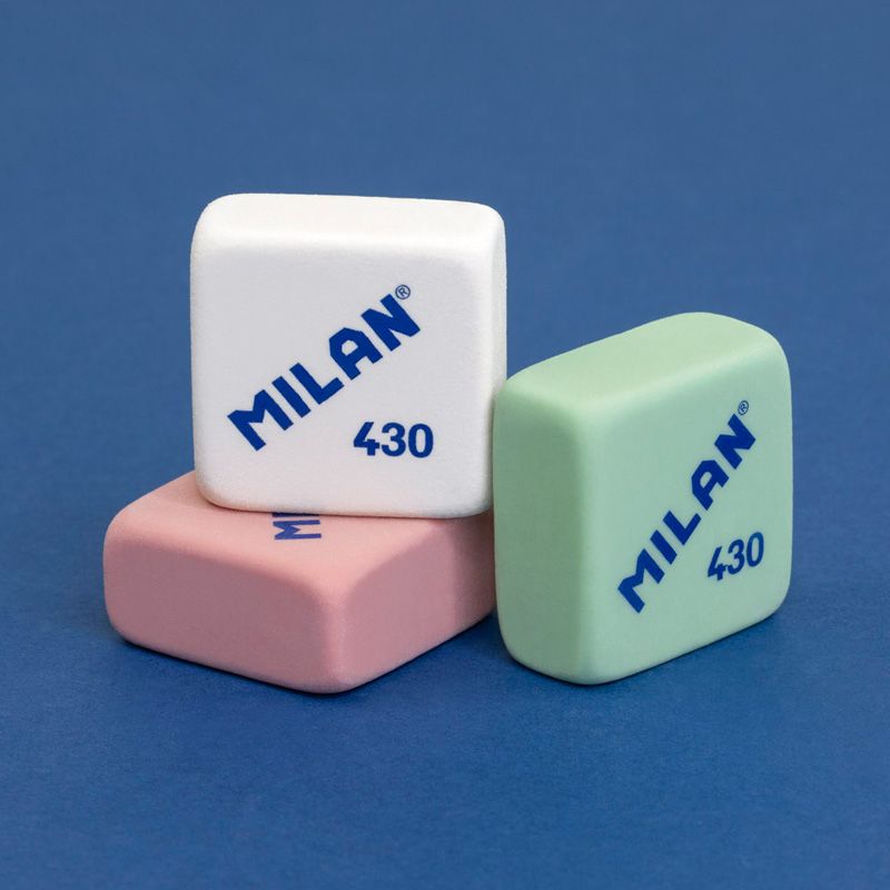 Milan Squared Synthetic Erasers 430 [Box of 30]