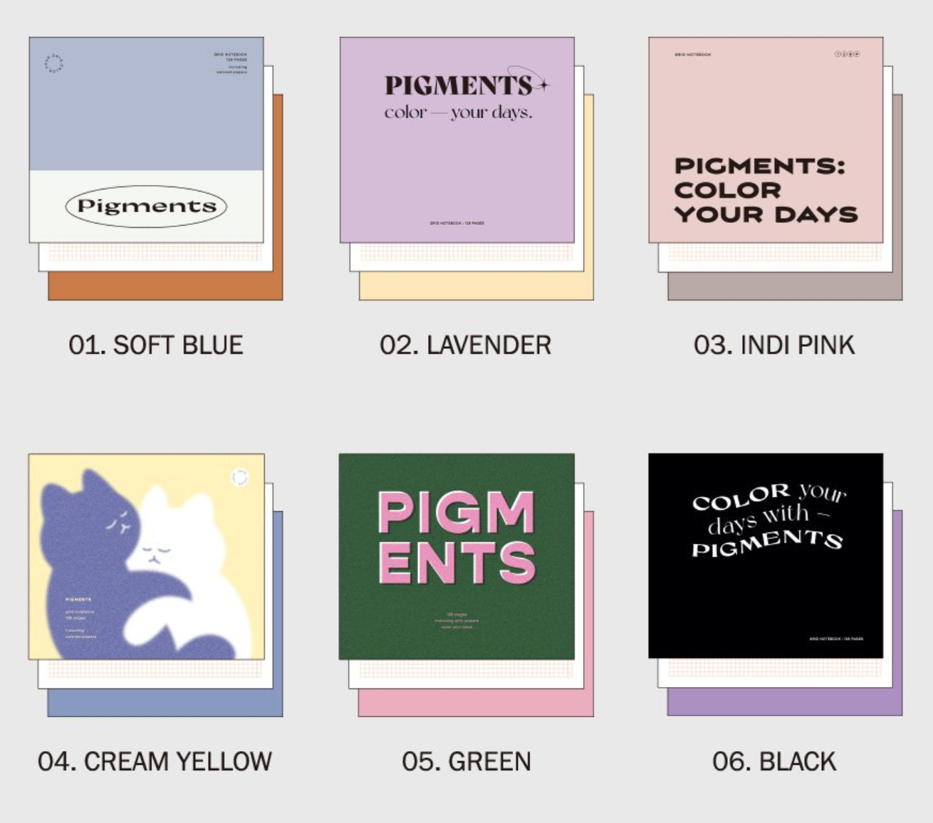 Iconic Pigment Notebook [Grid]