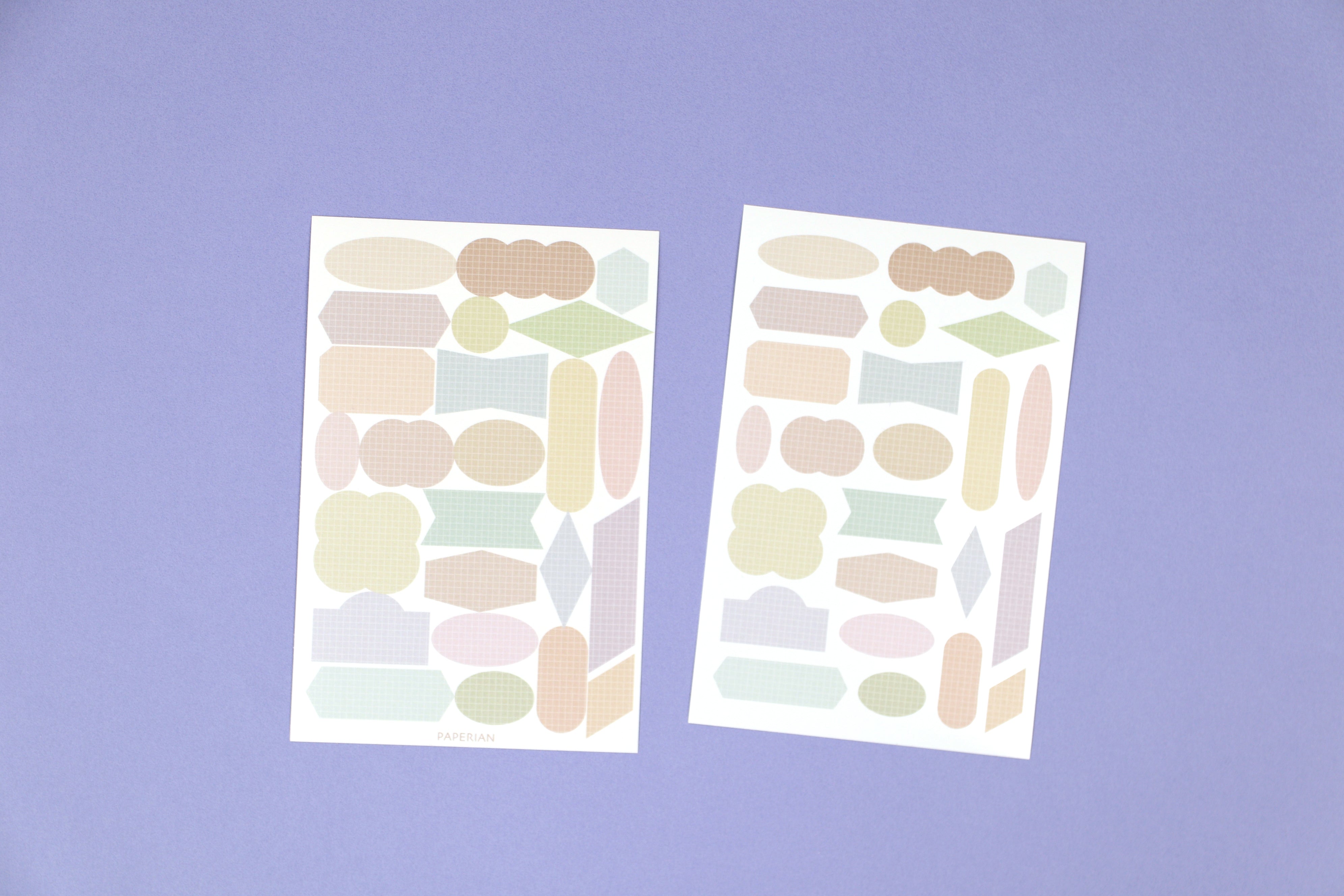 Paperian Colour Palette Stickers - Shapes