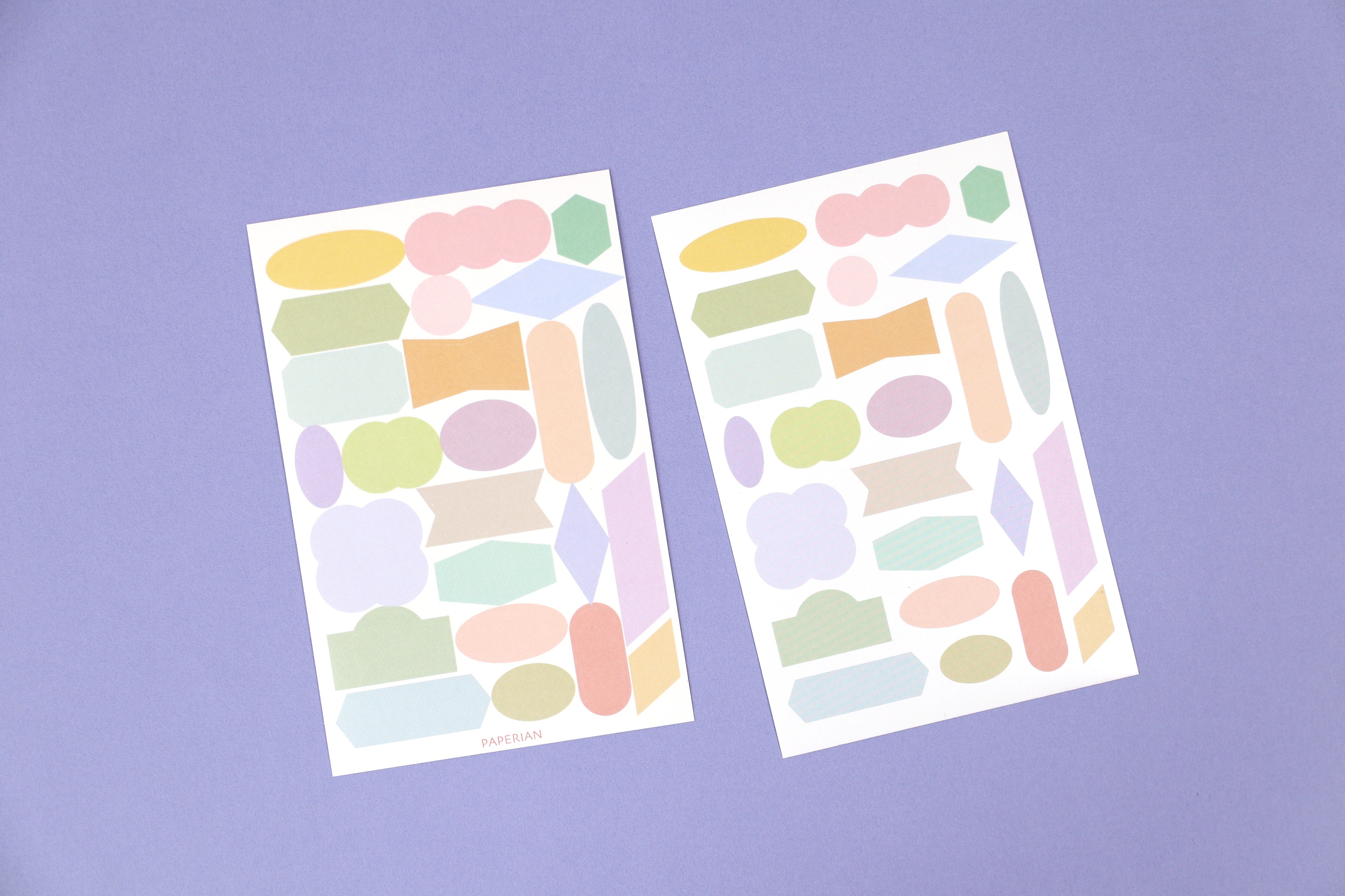 Paperian Colour Palette Stickers - Shapes