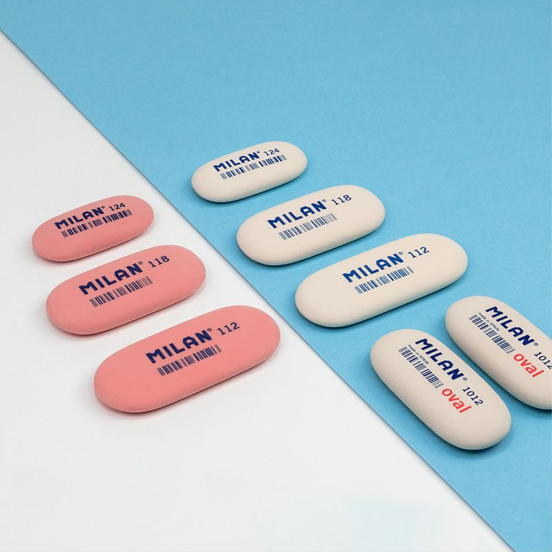 MILAN Oval 1012 Erasers [Pack of 2]