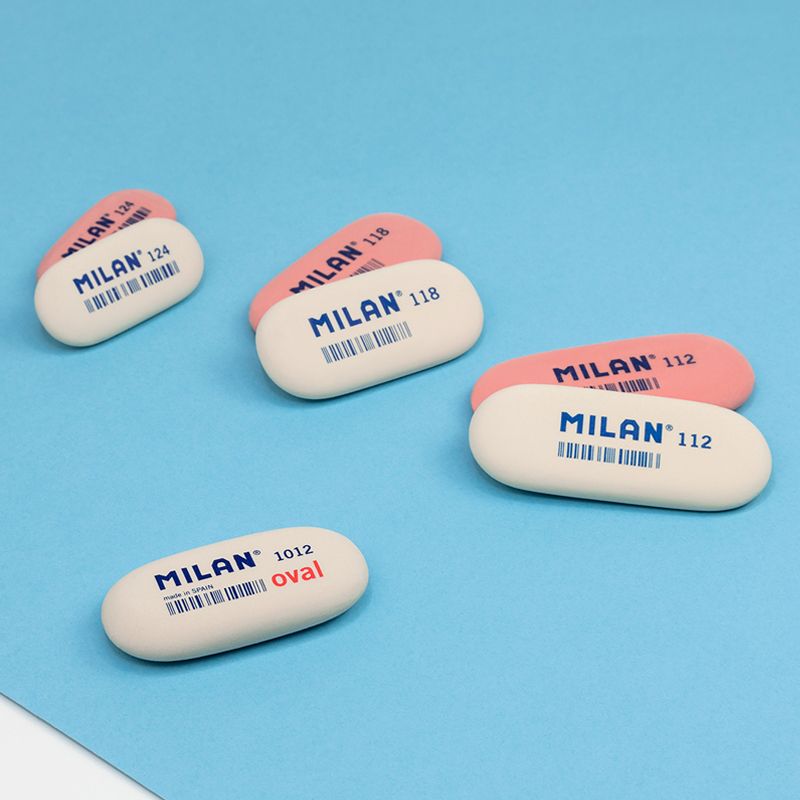 MILAN Oval 1012 Erasers [Pack of 2]