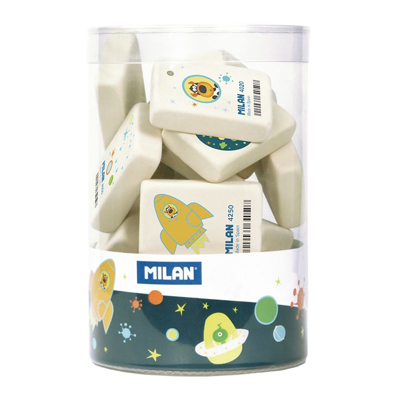 Milan Synthetic Eraser 4520 [Can of 20 erasers]