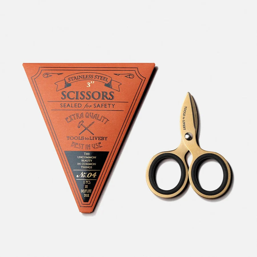 Tools to Live By -- Scissors 3" Gold