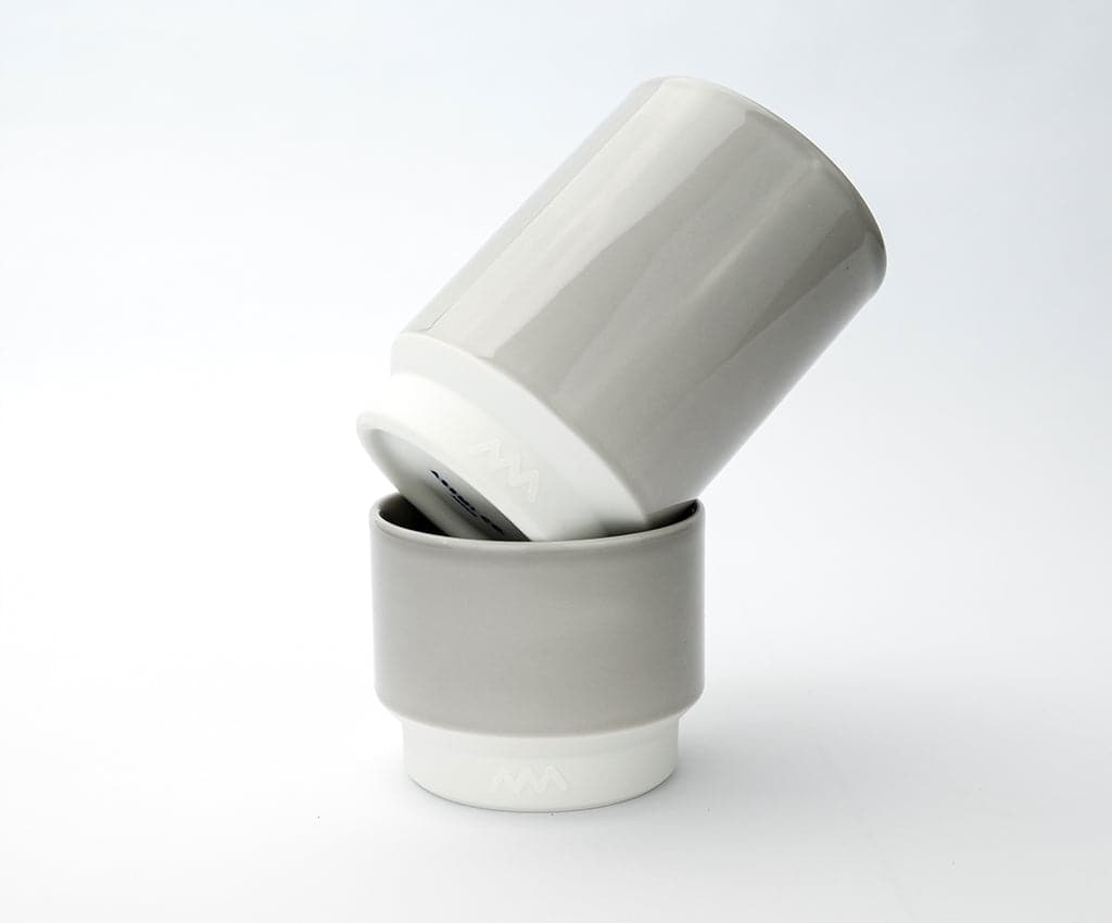 Asemi Hasami Cups Small 100ml - Light Grey
