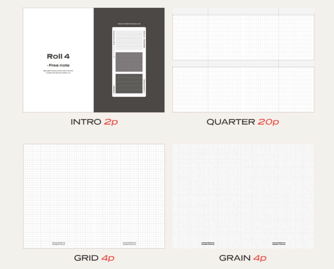 Iconic Monochrome Undated Planner [12 Months]