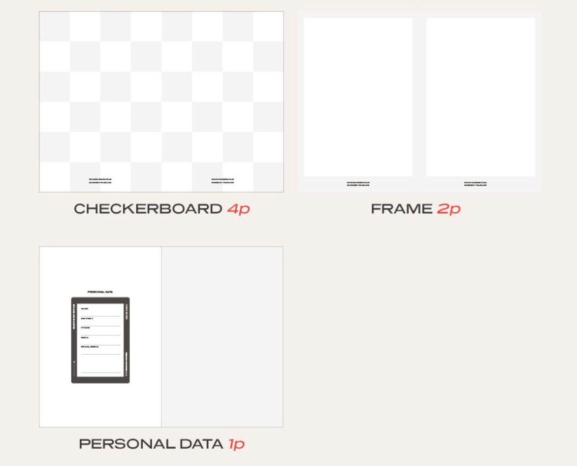 Iconic Monochrome Undated Planner [12 Months]