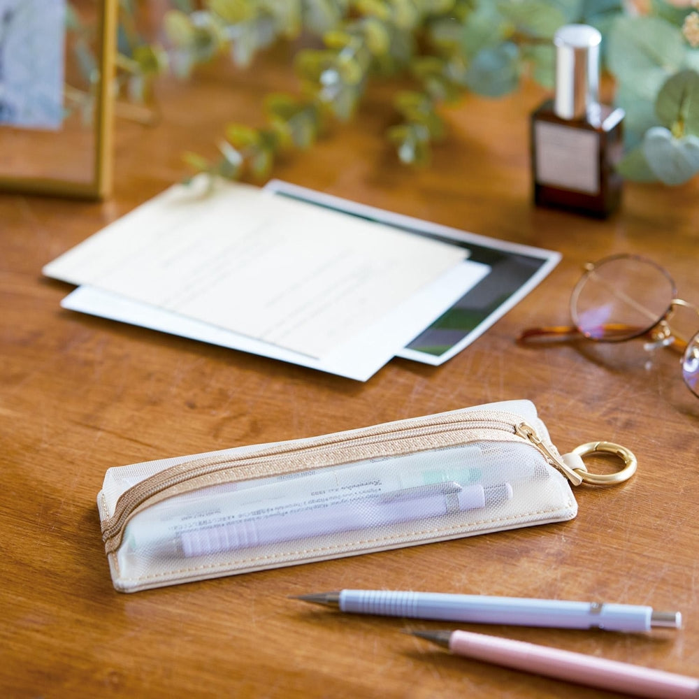 KING JIM EMILY Slim Flat Pen Case