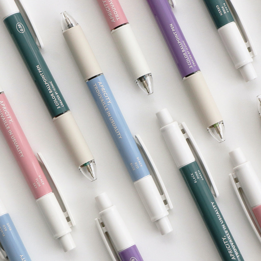 Iconic Smooth 3 Colour Pen 0.38mm