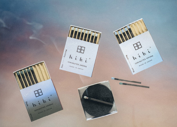 The three hibi sense. fragrances inside the gift box: Sea, River and Forest