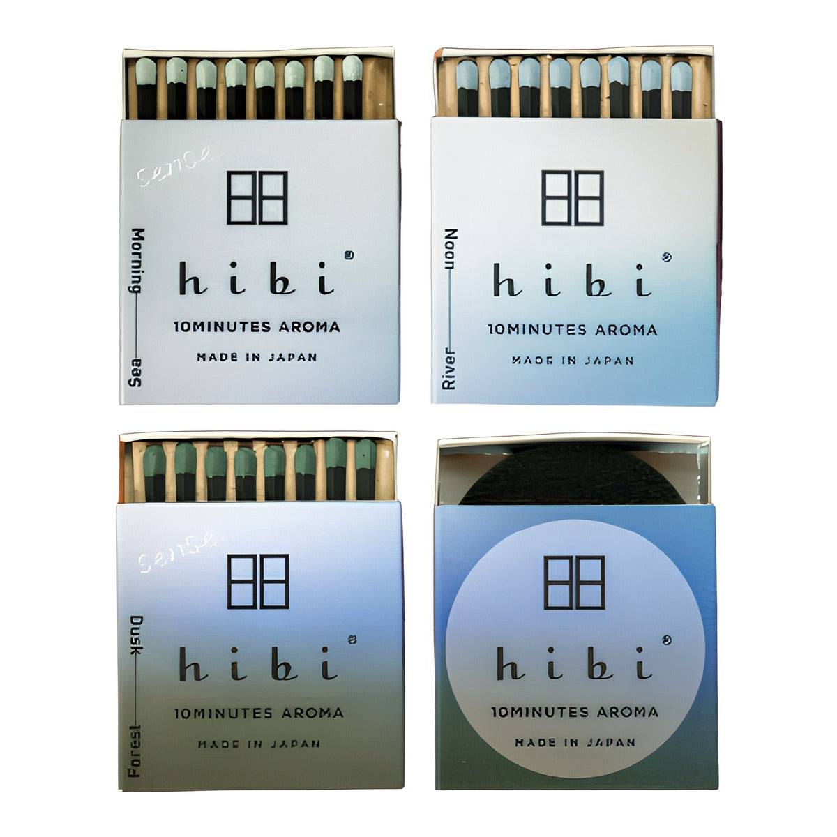 hibi sense. regular boxes in Sea, River and Forest with the non-flammable mat