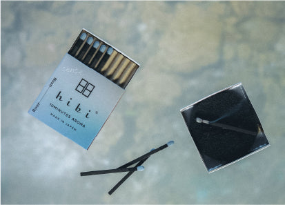hibi sense. River (Noon) incense matches, hiba and mimosa