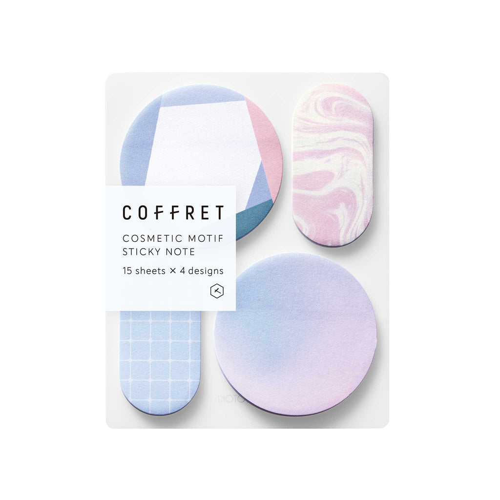 KING JIM COFFRET Cosmetic Sticky Notes Set