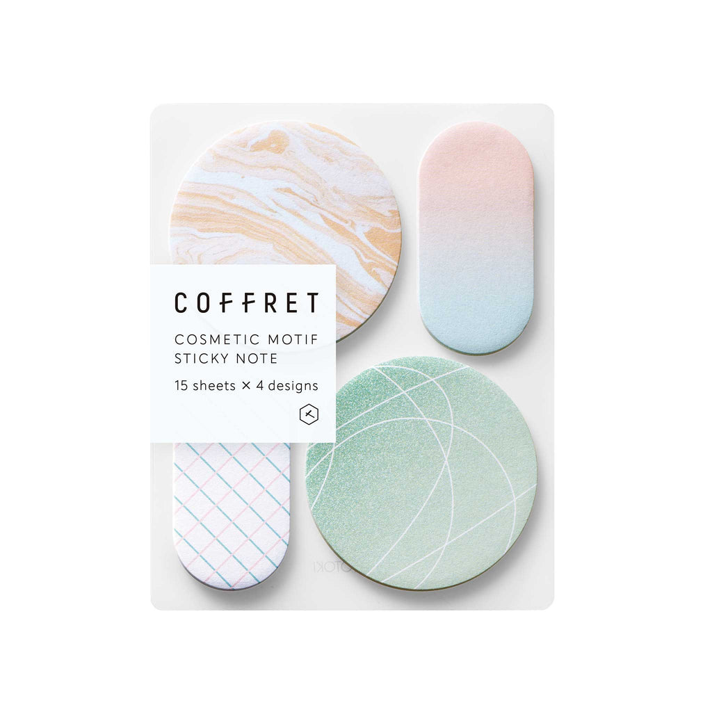 KING JIM COFFRET Cosmetic Sticky Notes Set