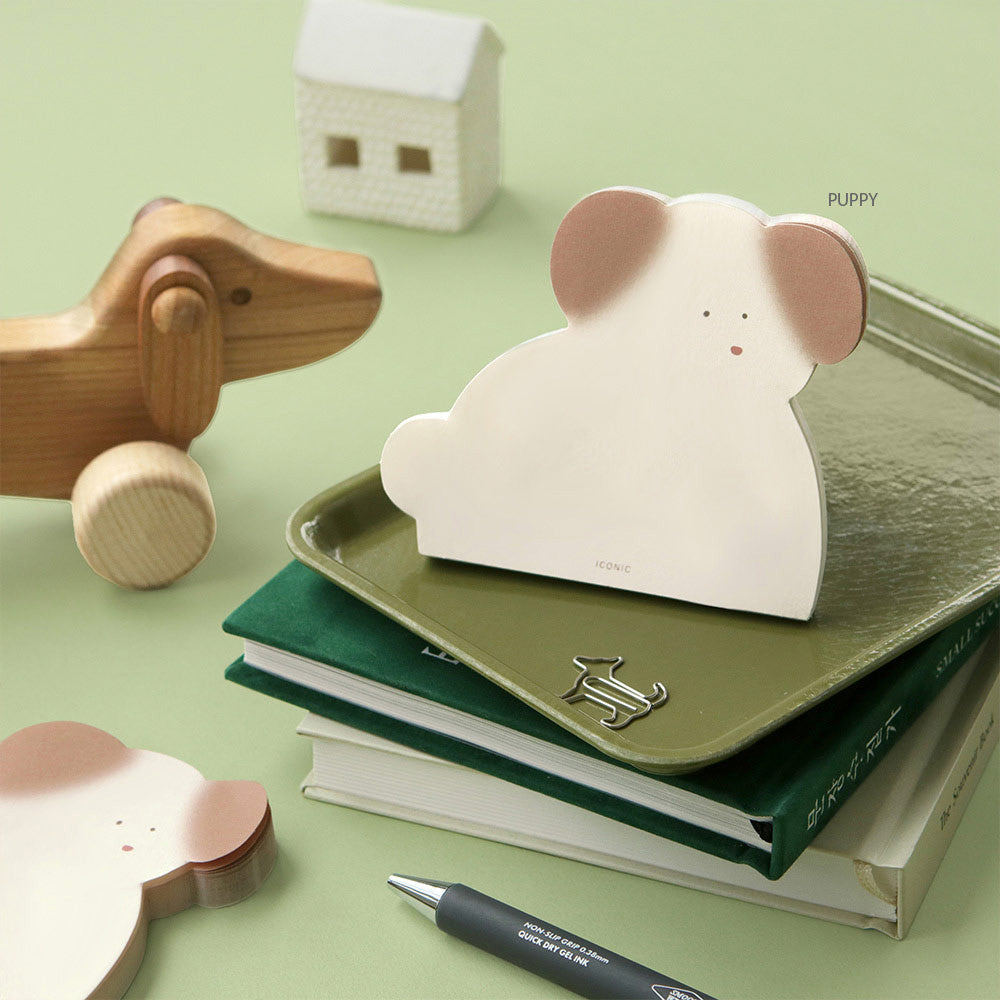 Iconic Animal Memo Pad dog shaped memo pads.
