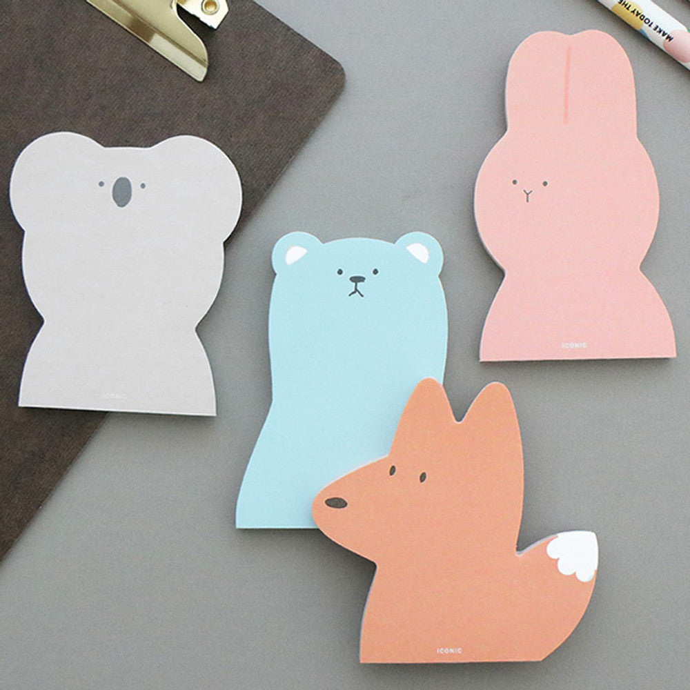 Iconic Animal Shape Sticky Memo Pad