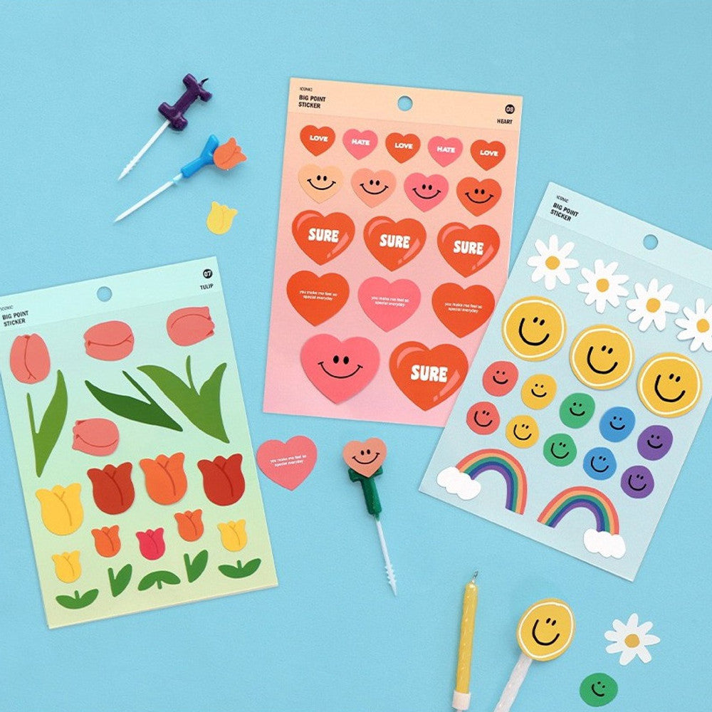 Iconic Big Point Removable Sticker