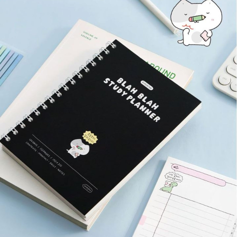 Iconic Blah Blah Study Planner Notebook