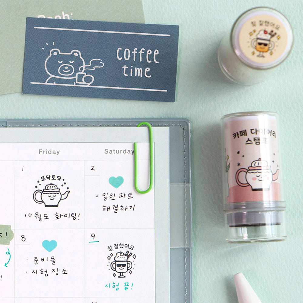 Iconic Cafe Self-Inking Decorative Stamp