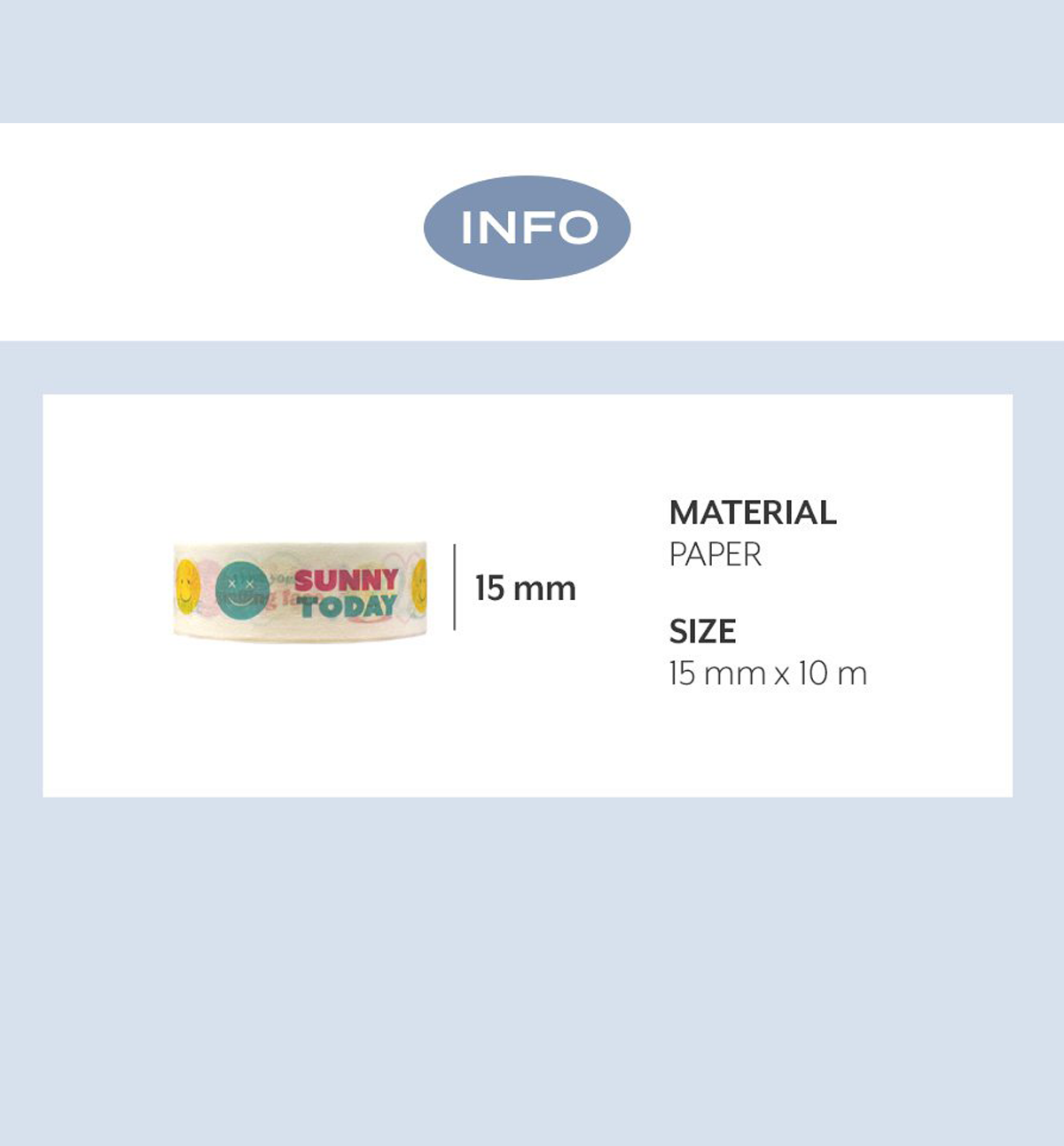 Iconic Collect Decorative Masking Tape 15mm