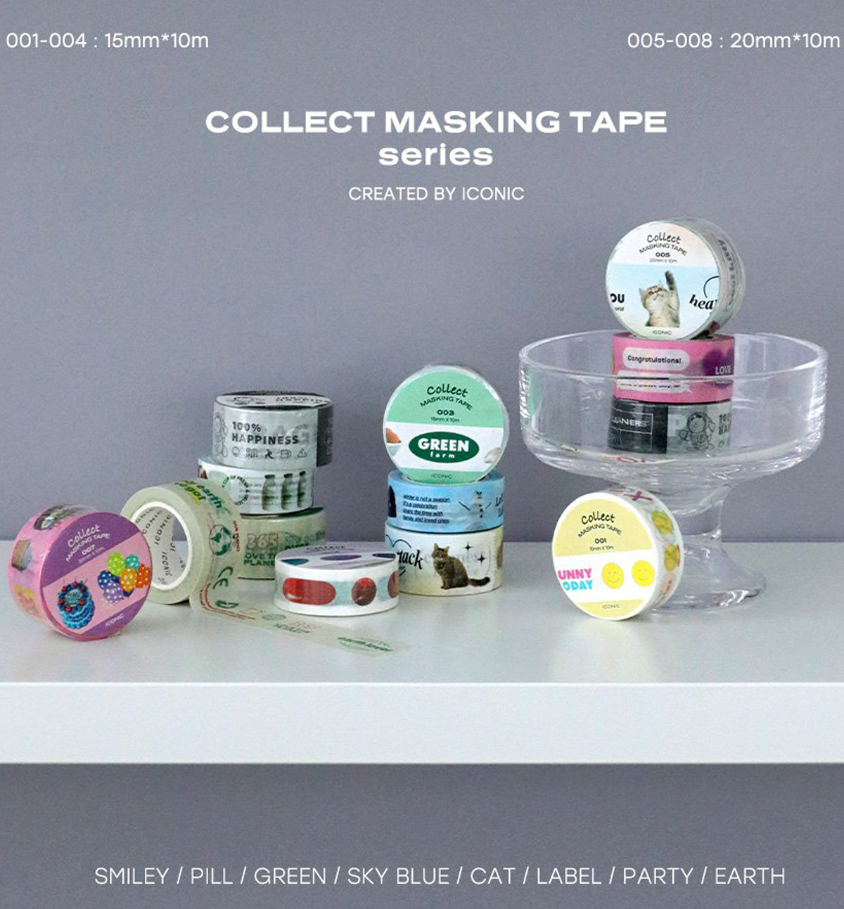 Iconic Collect Decorative Masking Tape 20mm