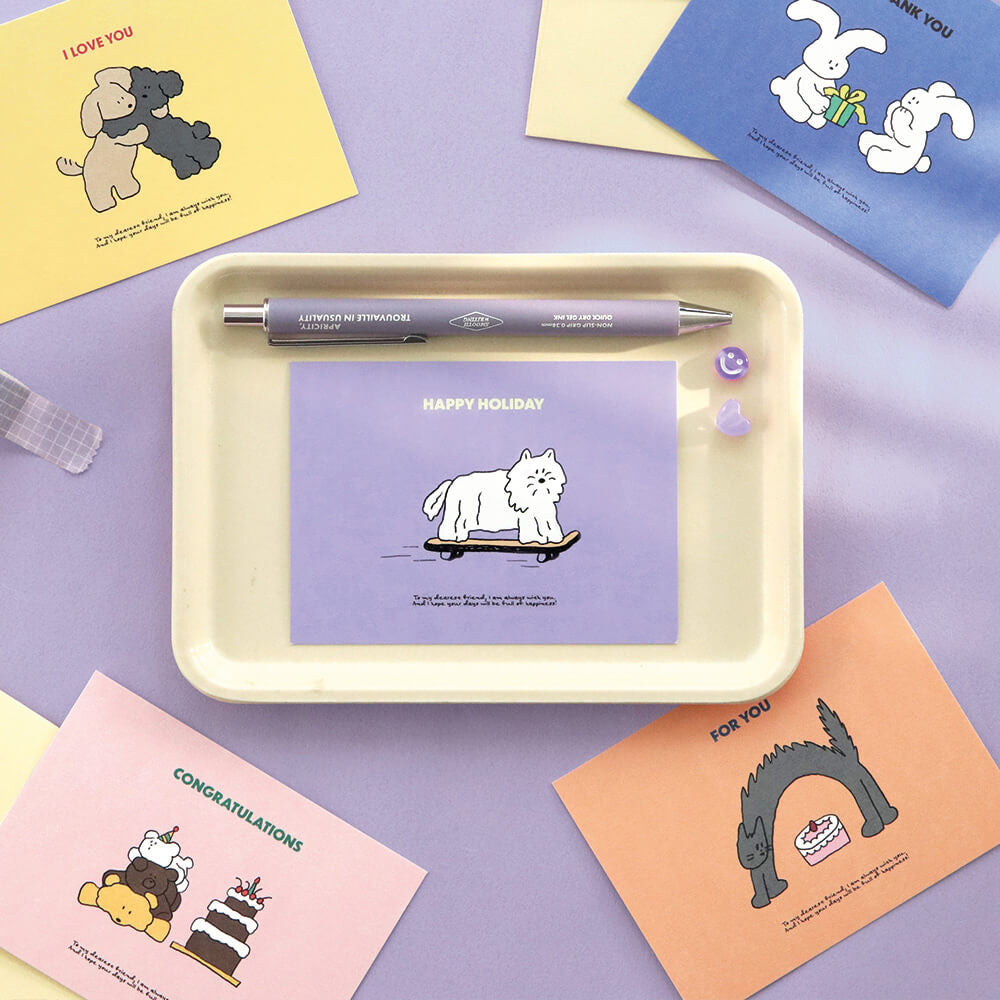Iconic Cuddly Message Card Set – 24 Adorable Blank Cards