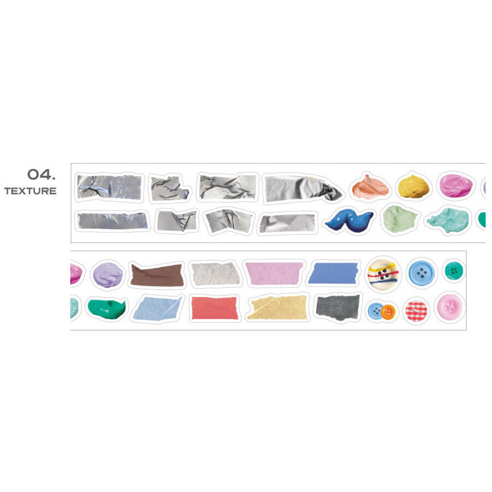 Iconic Deco Kiss Cut Illustration Tape