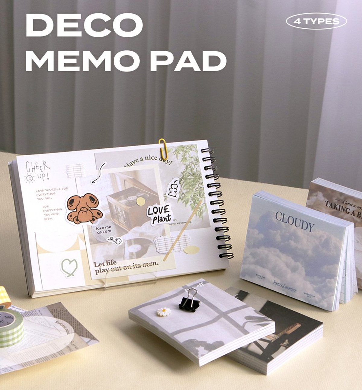 Iconic Deco Memo Pad – 4 Themed Sets