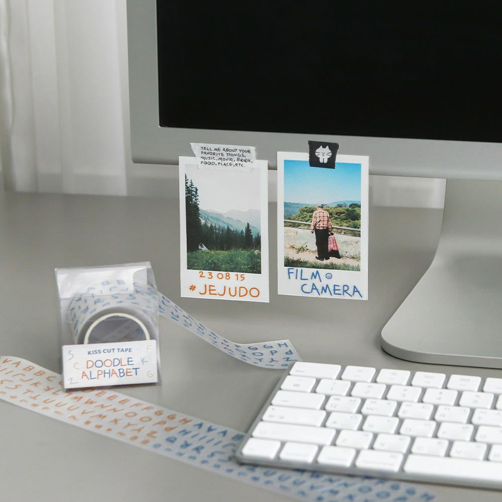 Iconic Doodle Alphabet Kiss-Cut Design Tape