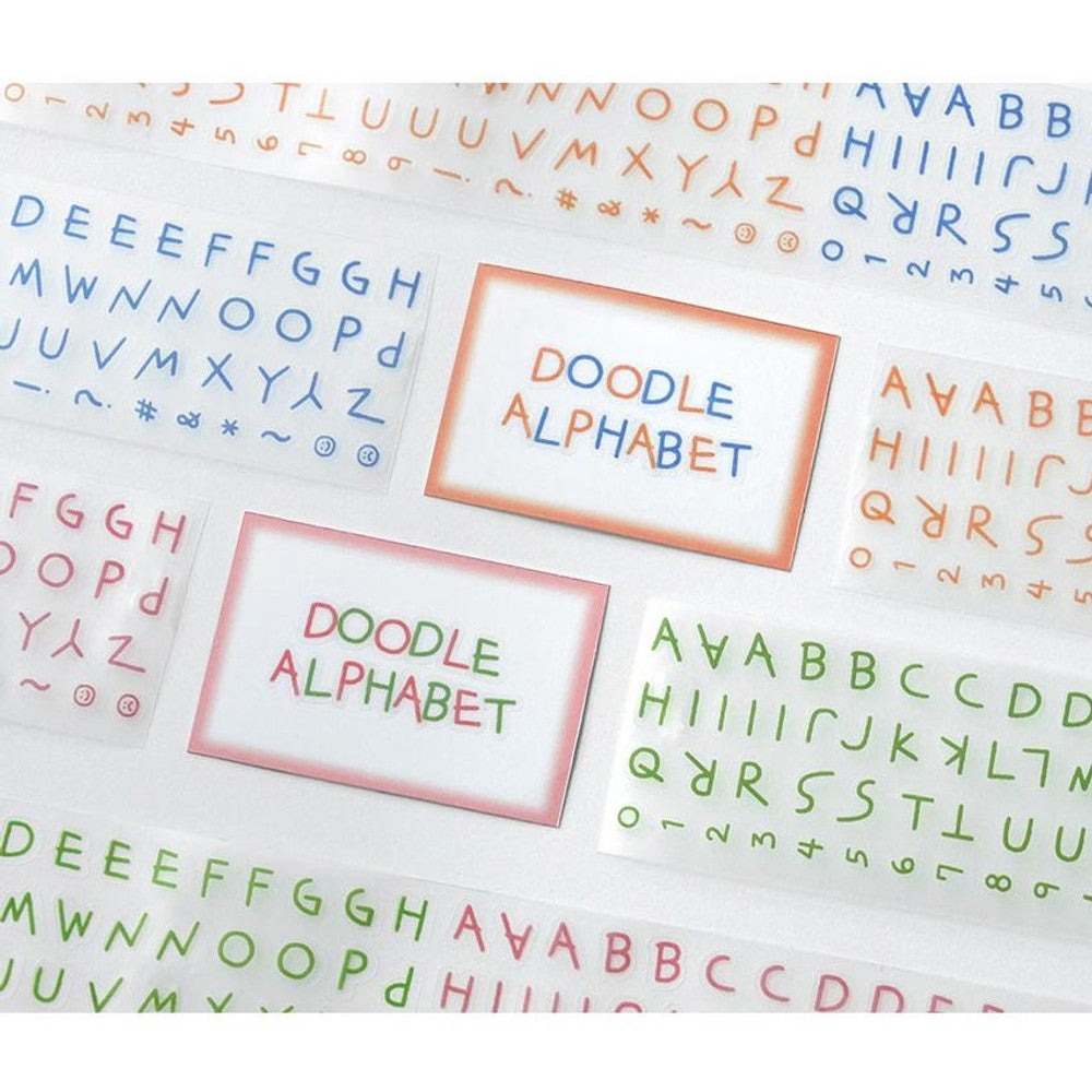 Iconic Doodle Alphabet Kiss-Cut Design Tape