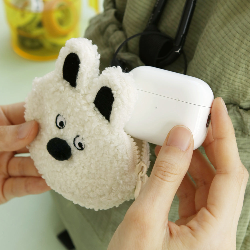 Iconic Doodle Animal Design Keyring Pouch