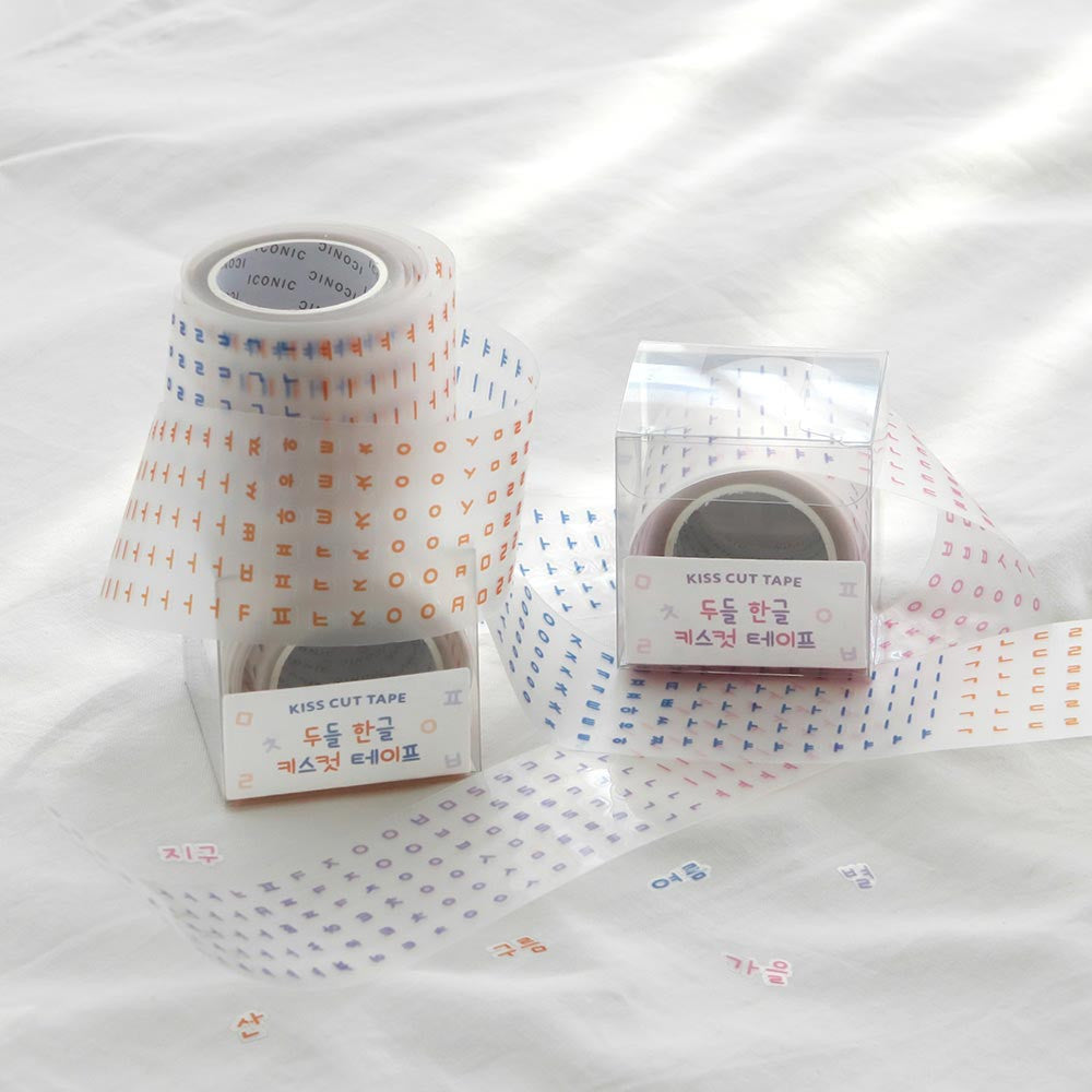 Iconic Doodle Kiss-Cut Hangeul Sticker Roll