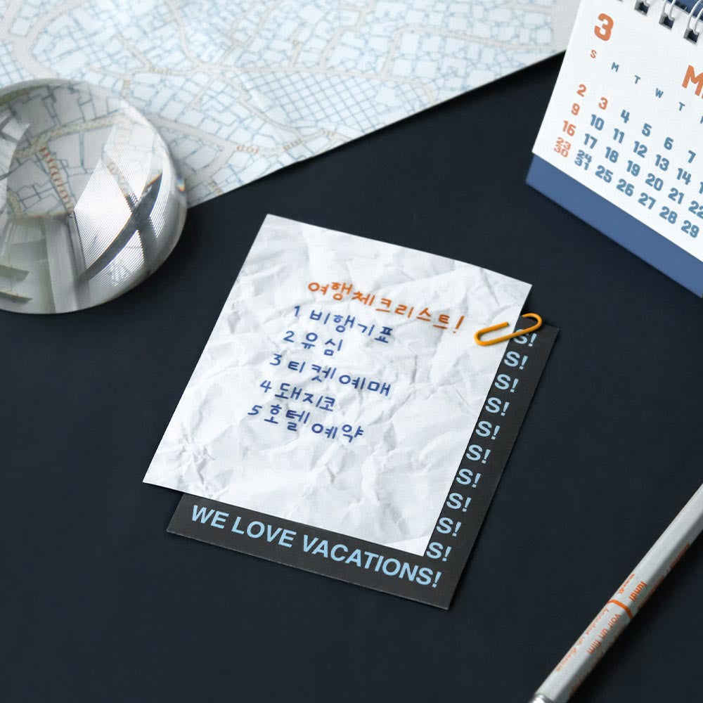 Iconic Doodle Kiss-Cut Hangeul Sticker Roll