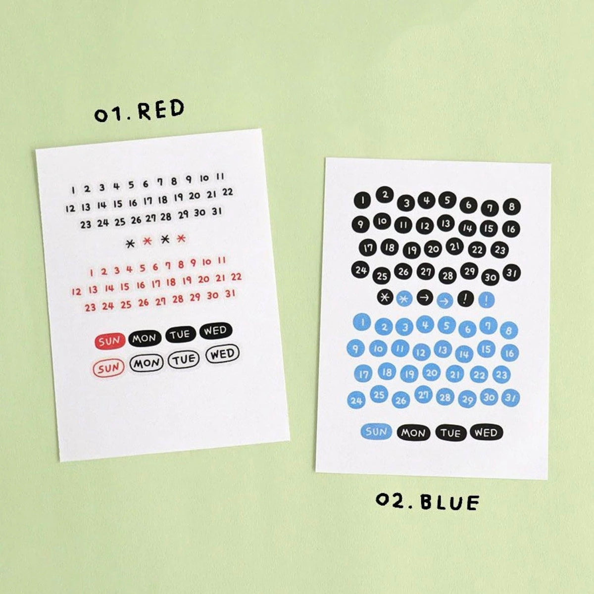 Iconic Doodle Kiss Cut Sticker Tape Roll – Date