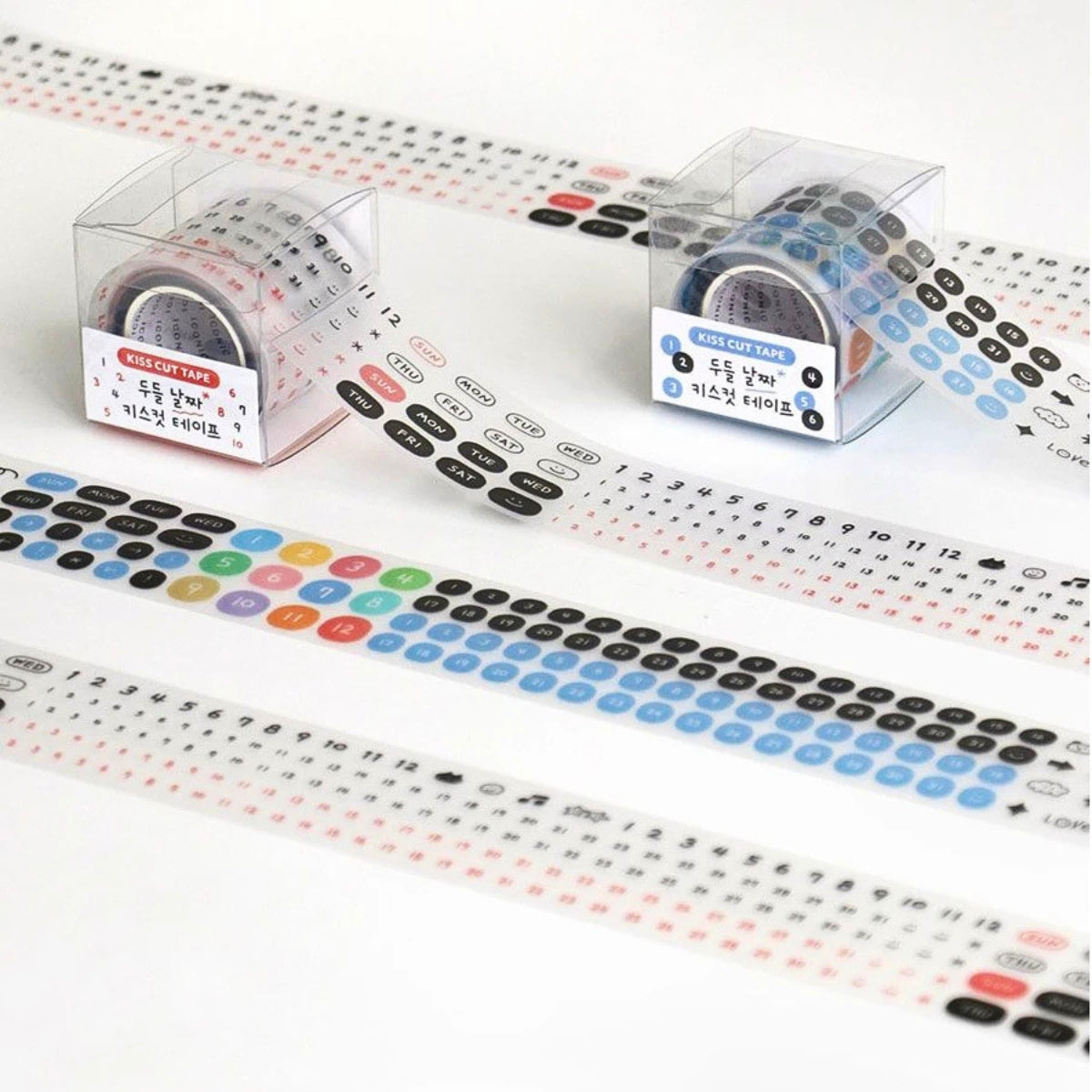 Iconic Doodle Kiss Cut Sticker Tape Roll – Date