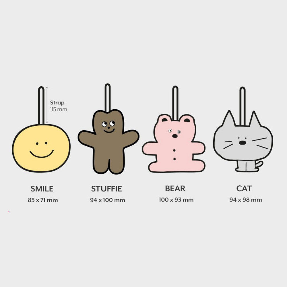 Iconic Doodle Cute Luggage Tag