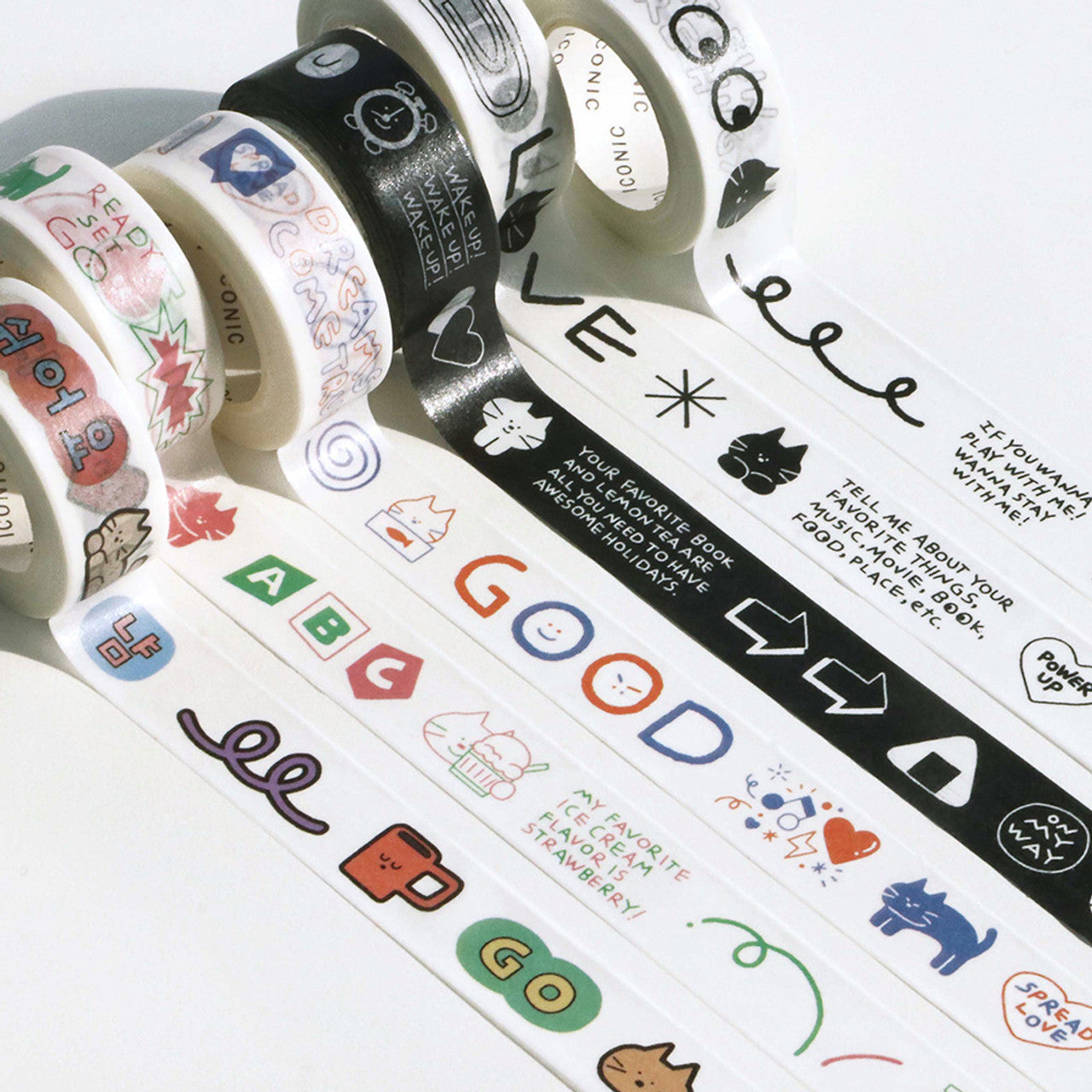 Iconic Doodle Paper Masking Tape