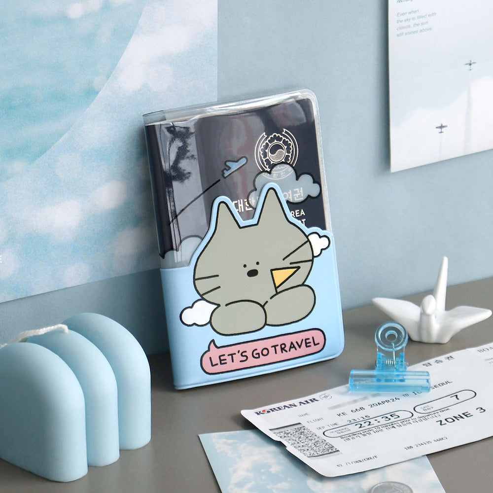 Iconic Doodle Compact Passport Case