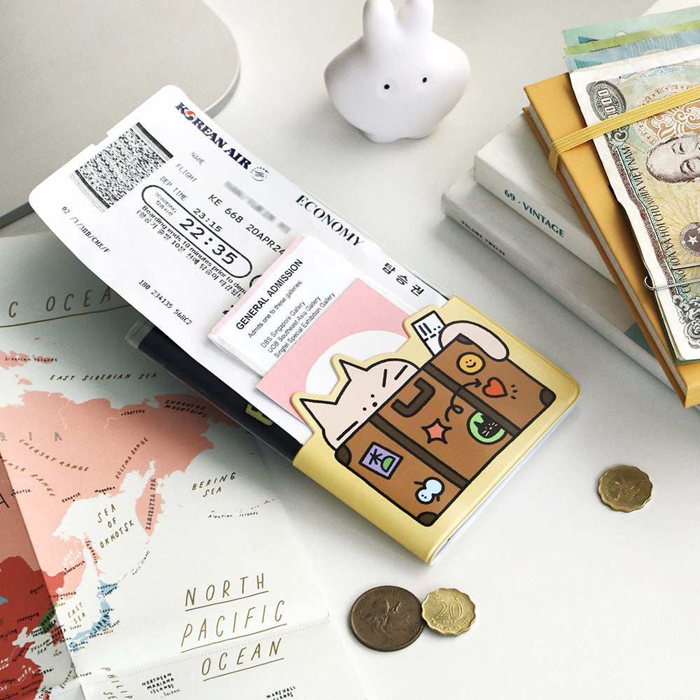 Iconic Doodle Compact Passport Case
