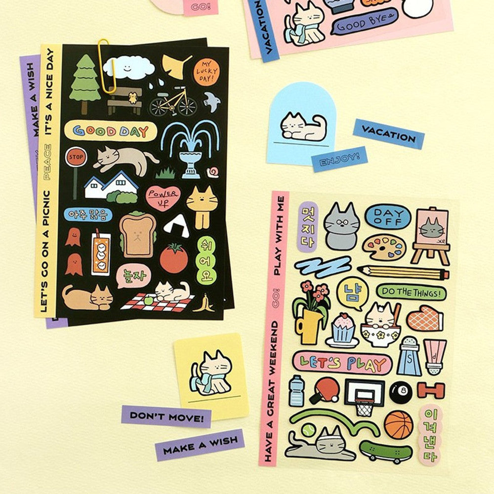 Iconic Doodle Removable Sticker Pack - (6 Sheets)