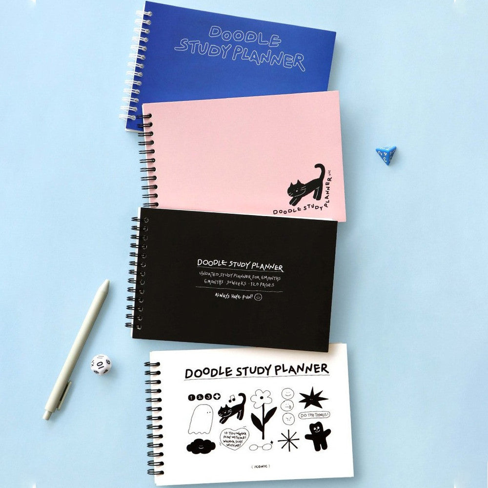 Iconic Doodle 6 Months Study Planner