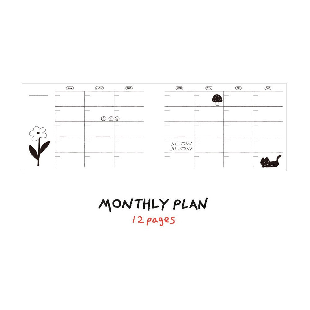 Iconic Doodle 6 Months Study Planner